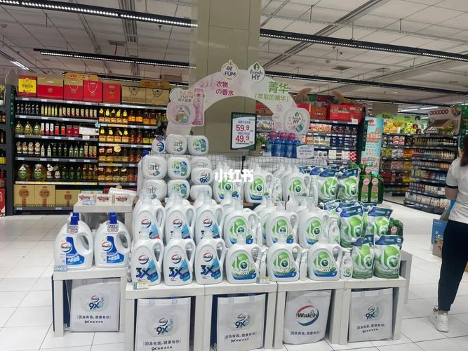 洗衣液地堆创意陈列图，洗衣液地堆陈列图片-图3