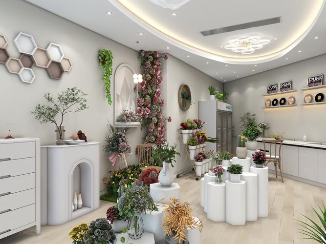 创意花店装修效果图，创意花店装修效果图大全-图2