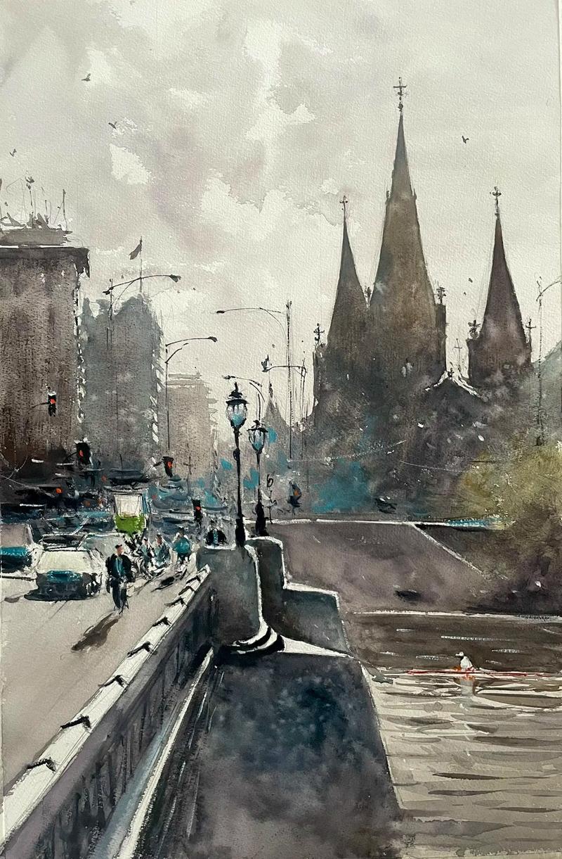 街景创意画，街景 绘画-图1