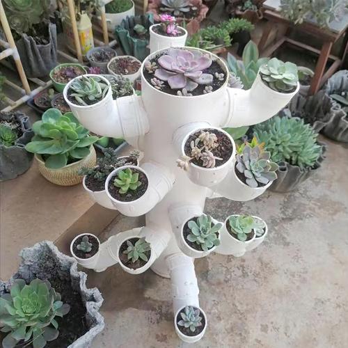 PVC水管花盆怎么做？创意图片哪里看？-图3