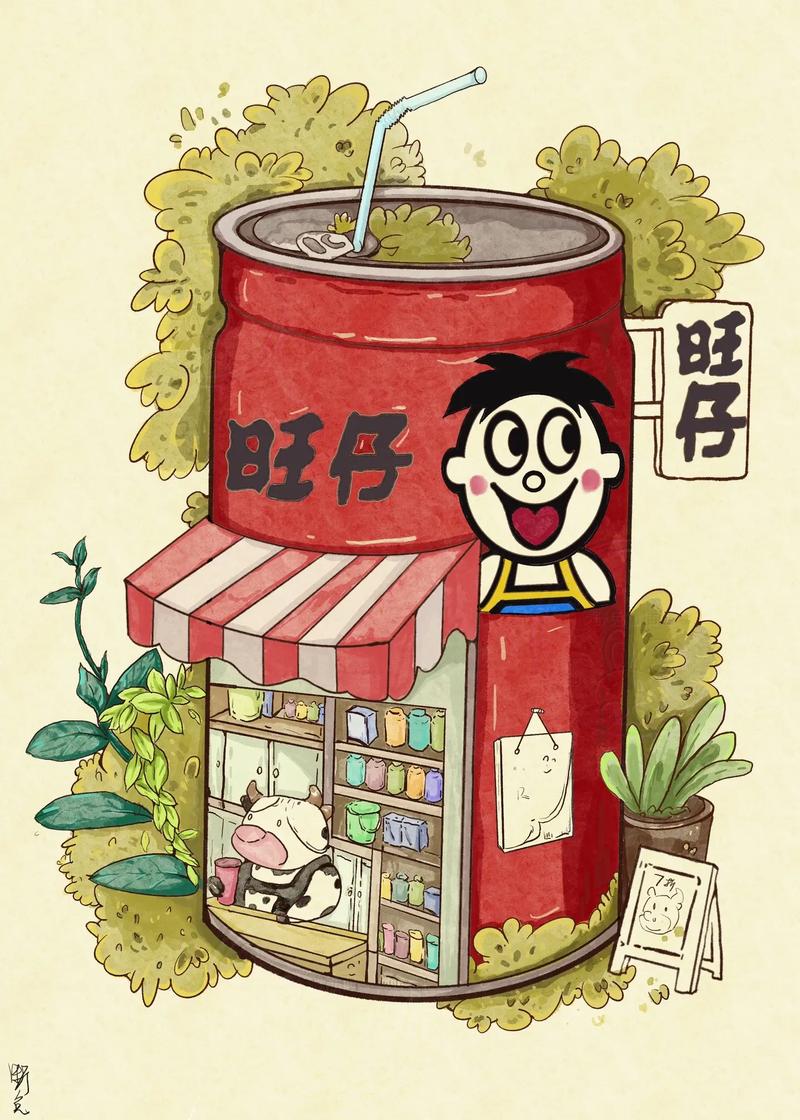 旺仔牛奶创意图-图1
