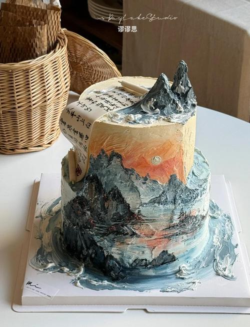 山水创意蛋糕,如何把山水吃进嘴里?-图1 山水创意蛋糕,如何把山水吃进嘴里?-图1