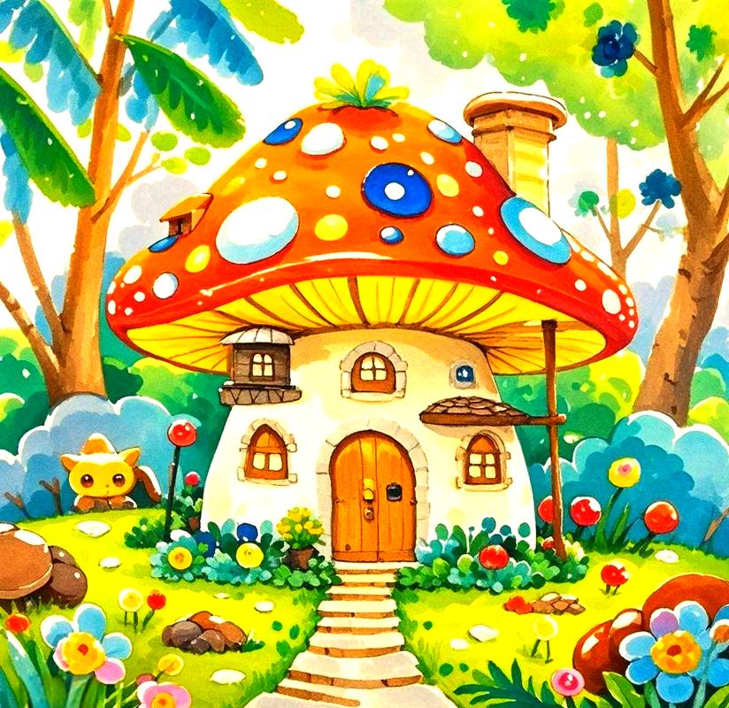 蘑菇设计创意画，蘑菇设计创意画图片-图2