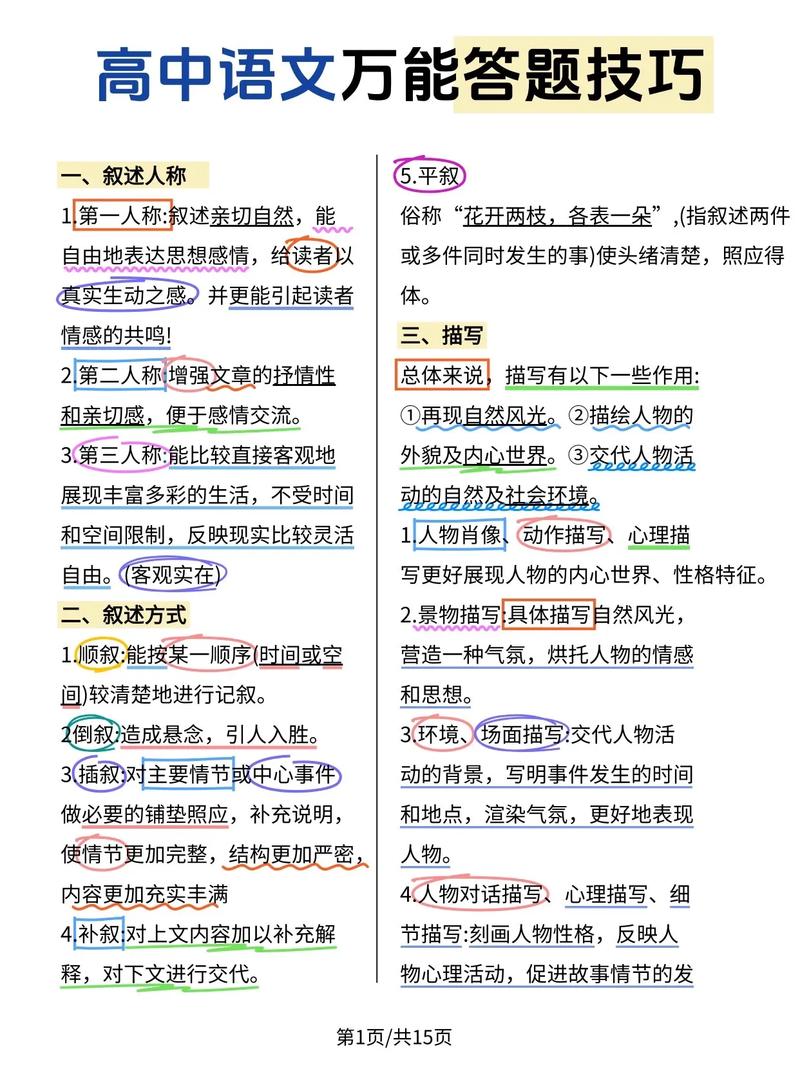 高考语文试卷答题技巧，高考语文试卷答题技巧和方法-图3