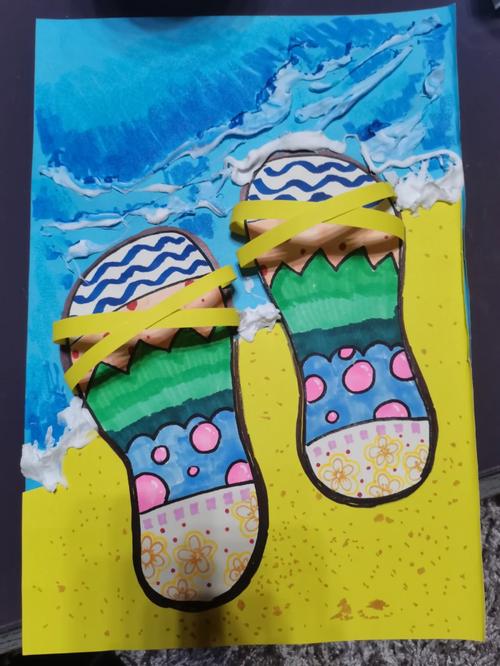海滩拖鞋如何变身创意美术？-图1