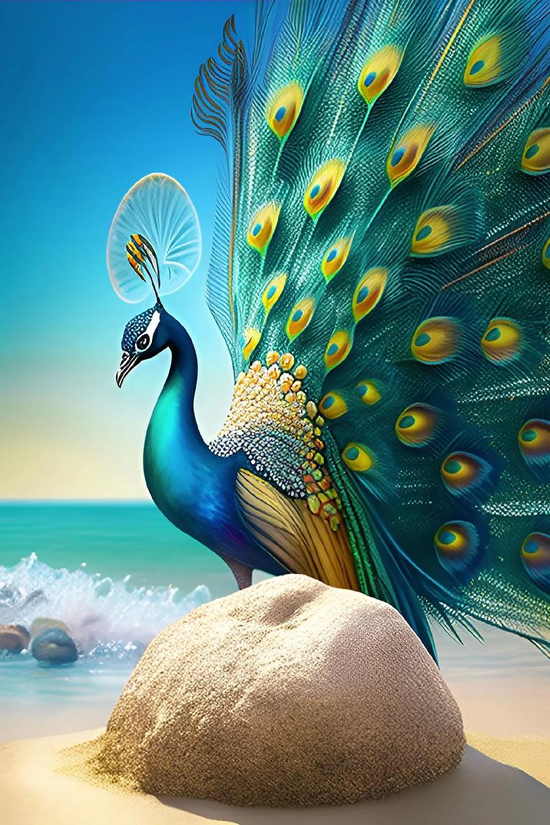 创意孔雀图片，创意孔雀图片大全-图1
