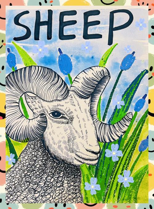 绵羊创意,绵羊创意画-图1 绵羊创意,绵羊创意画-图1
