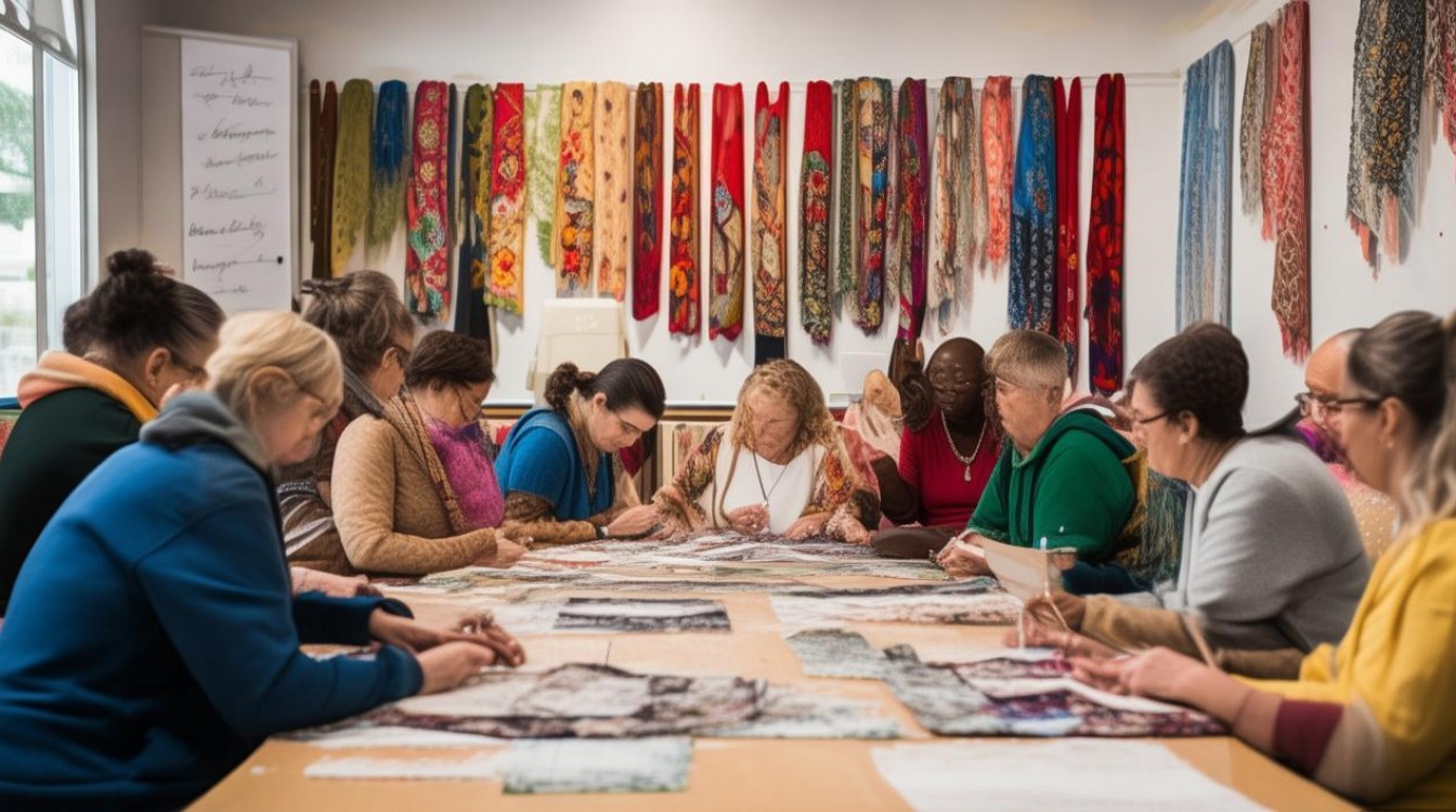 社区丝巾技巧培训，如何快速学会系丝巾？-图1