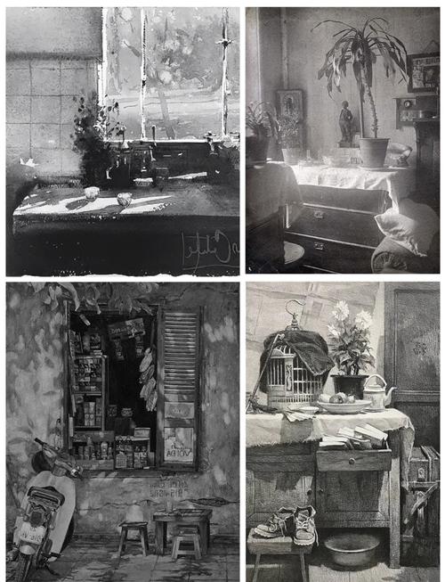 创意素描场景图片-图1