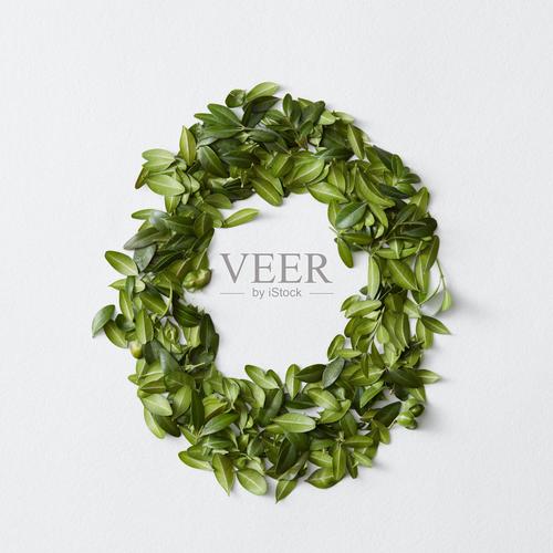 树叶字母创意-图3