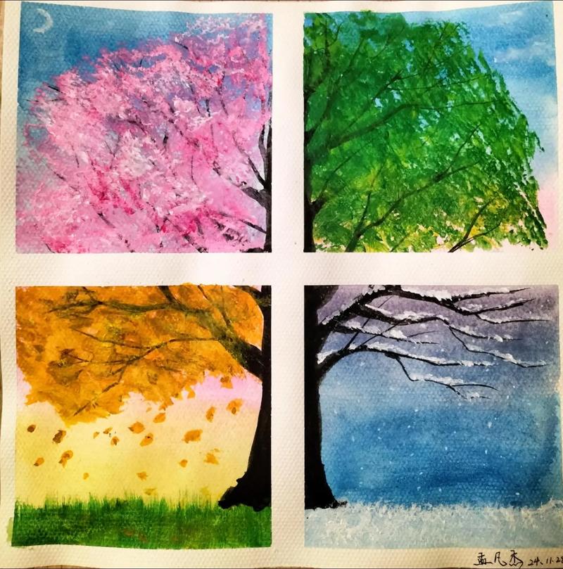 四季创意画，如何绘出独特四季？-图2