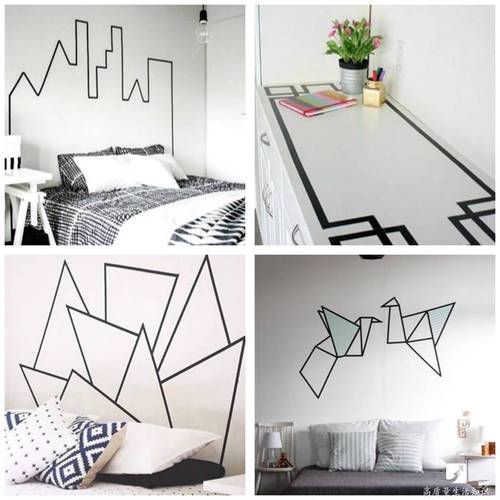 胶带创意墙图案有哪些独特设计灵感？-图2