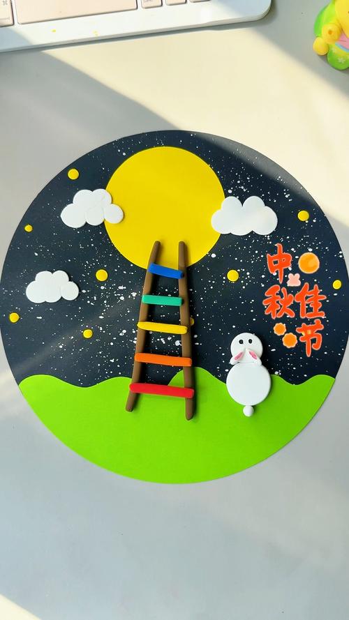 中秋节创意儿童画-图1