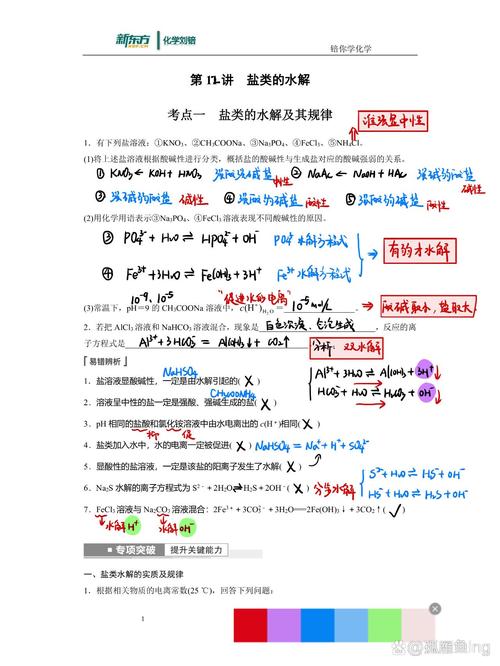 盐类水解的技巧-图1 盐类水解的技巧-图1