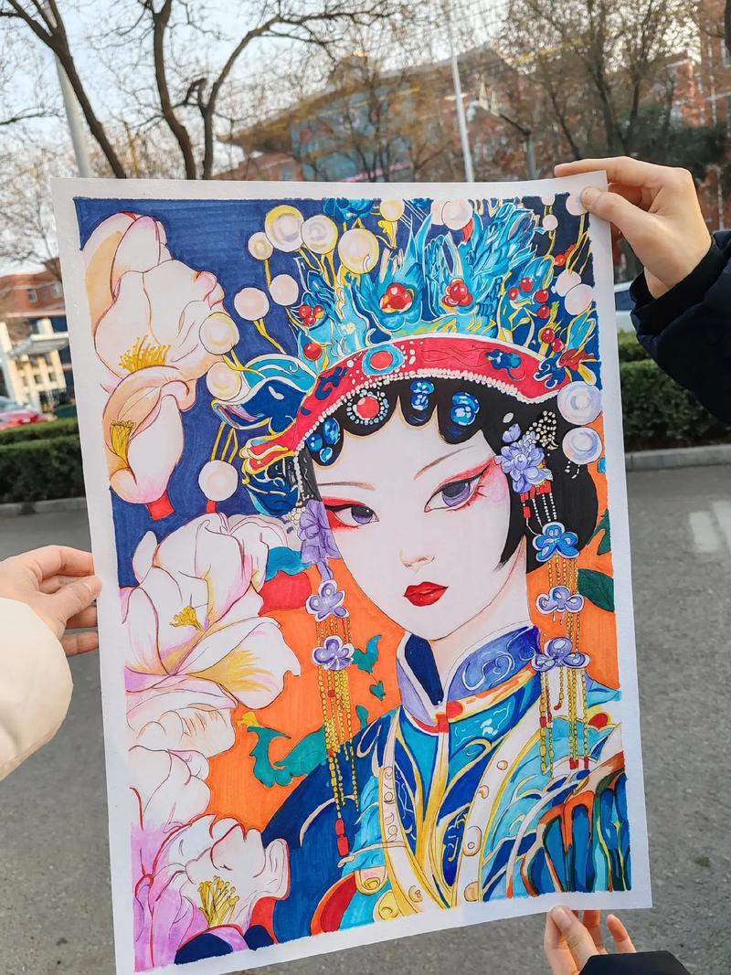 花旦创意儿童画-图1