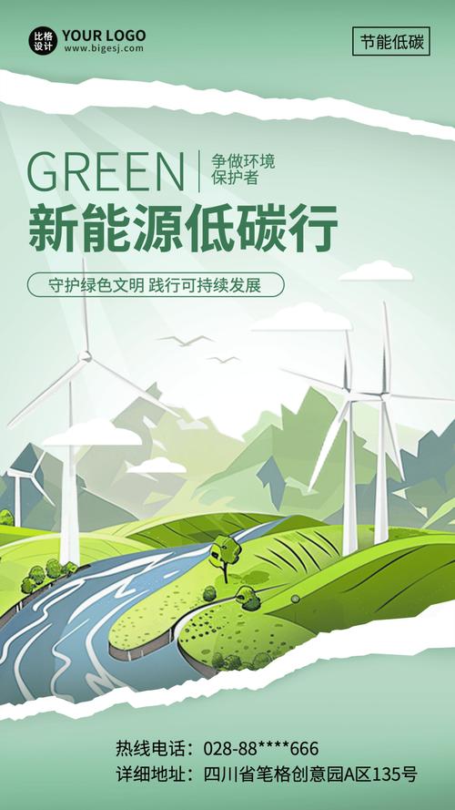 低碳环保创意海报-图3