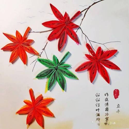 创意衍纸树叶如何做出自然神韵？-图2