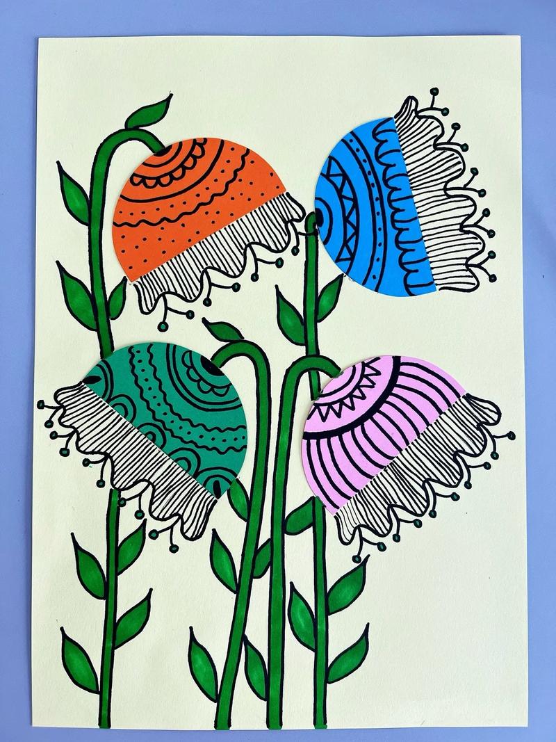 创意花卉画，如何画出独特美感？-图1