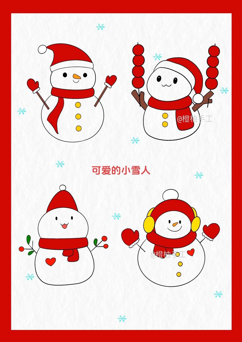 儿童创意手工画雪人-图3