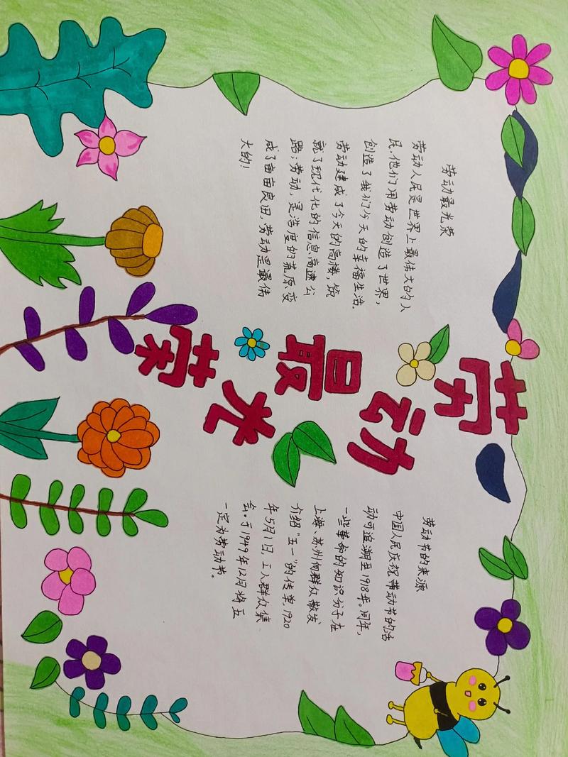 劳动节手抄报有哪些创意点子？-图1