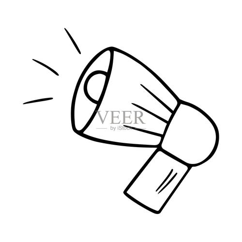 喇叭创意素描-图2