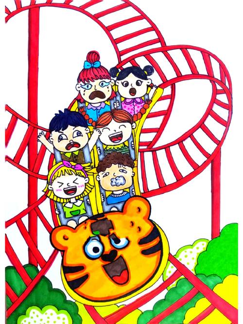 过山车创意画-图2